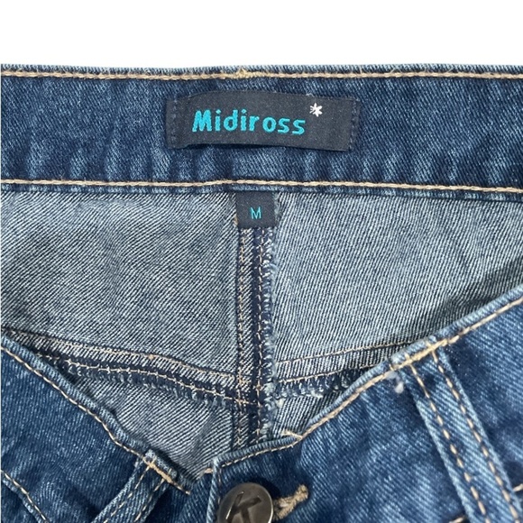 Midiross Women’s Wide Leg High Waist Jeans Size Medium 30” Waist - Picture 3 of 4